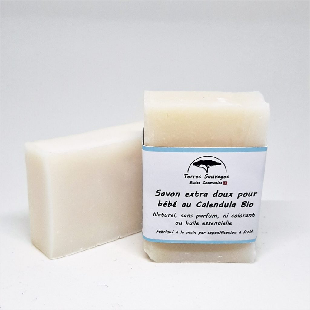 Savon extra doux pour bébé au calendula BIO Tatoutici.ch